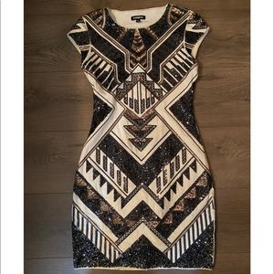 Sequin Black & White dress